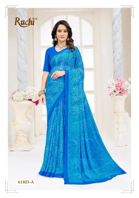Star Chiffon 227 By Ruchi Chiffon Wholesale Daily Wear Saree In India
